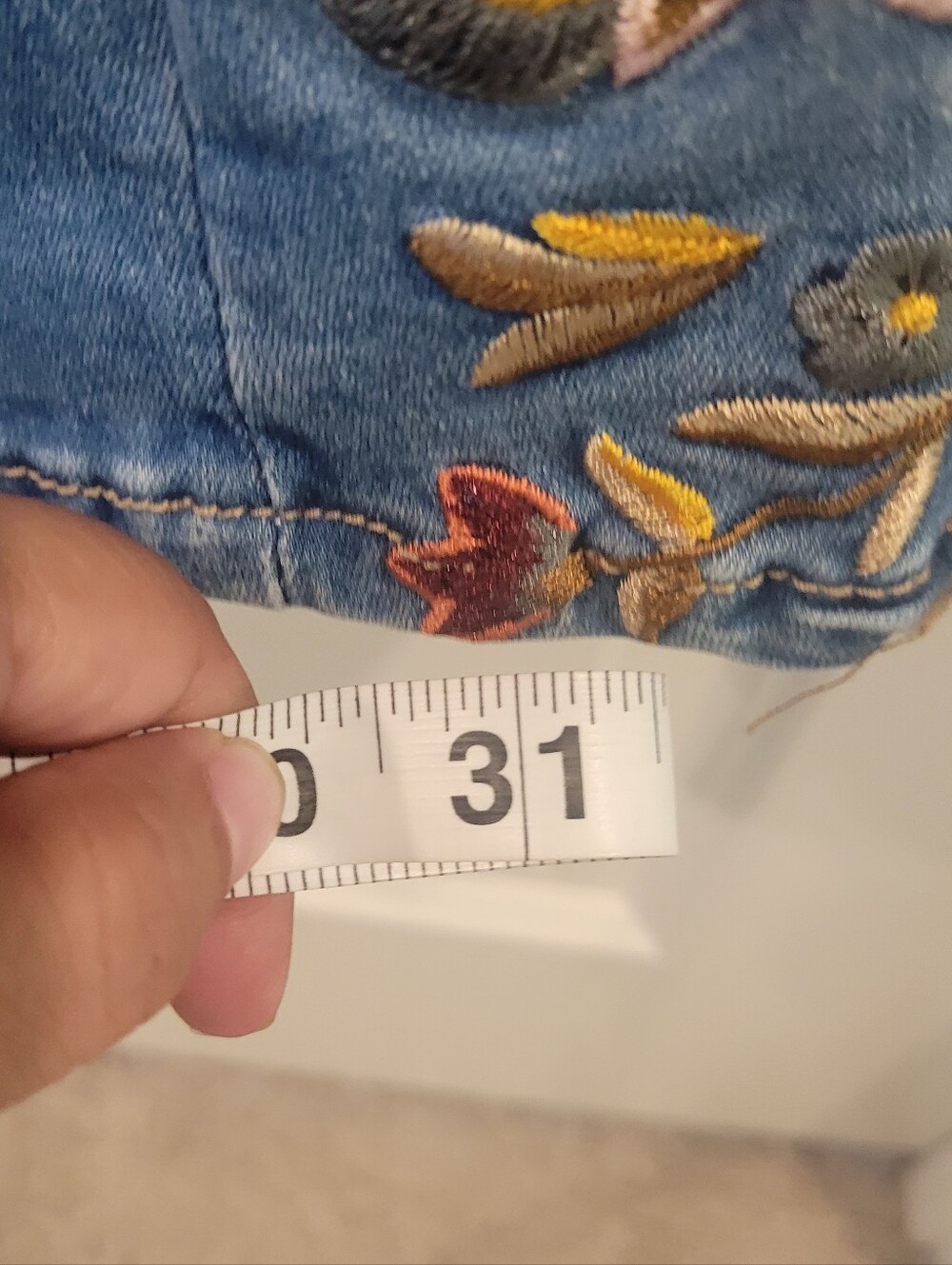 Telepatia Floral Flare Jeans Size 27 - Picture 8 of 9